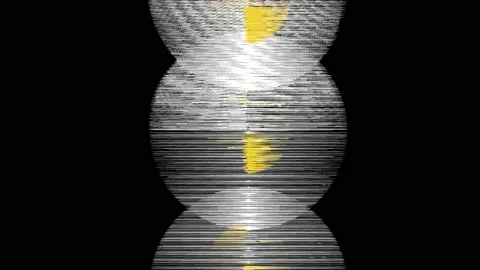 Abstract Background Flickering Circular Pattern 14 Stock Footage 136303269