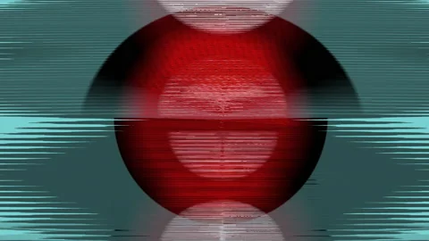 Abstract Background Flickering Circular Pattern 26 Video stock 136315958