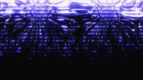 Abstract background with flickering particles in black horizontal lines. Video stock 276976301