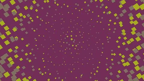 Abstract background with floating colorful square particles 스톡 일러스트