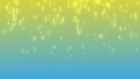 Abstract background with floating dollar signs gradient money finance and g.. Stock Footage 337872058