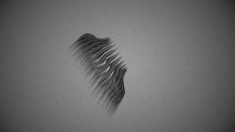 Abstract Background Floating Organic Form 4 Stock Footage 97480246