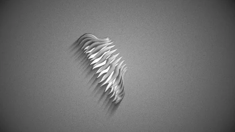 Abstract Background Floating Organic Form 3 Stock Footage 97480567