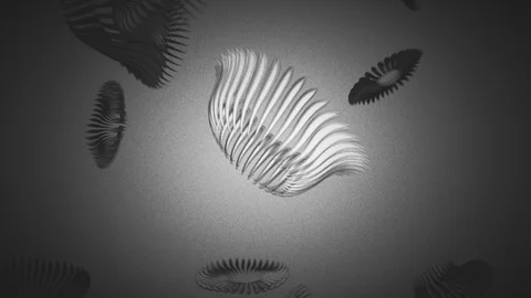 Abstract Background Floating Pulsing Organic Shapes 11 Stock Footage 97261066