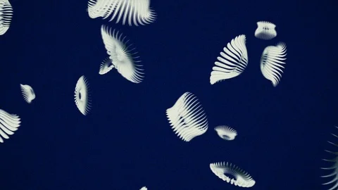 Abstract Background Floating Pulsing Organic Shapes 20 Stock Footage 97265227