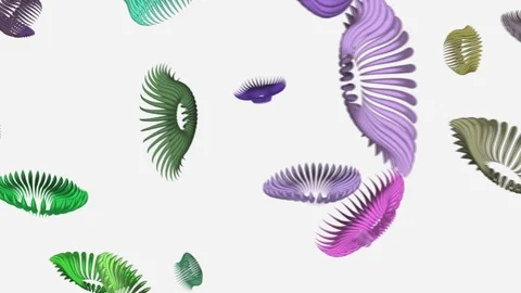 Abstract Background Floating Pulsing Organic Shapes 3 스톡 동영상 97269281