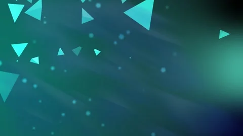 Abstract background with floating translucent triangles and bokeh light par.. Stock Footage 337006472