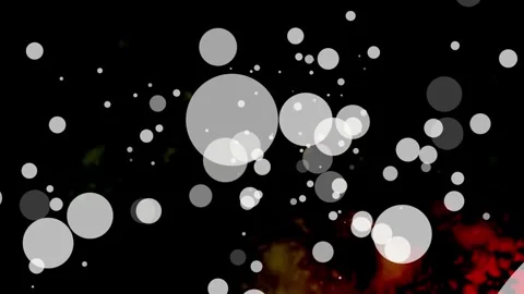 Abstract background with floating white circles and bokeh effect on a gradient Stock Footage 320873341
