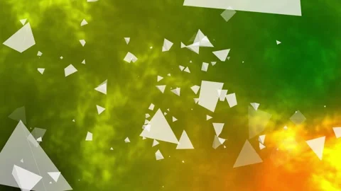 Abstract background with floating white pyramids Stock Footage 322906228
