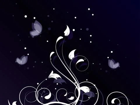 Abstract background with floral elements 스톡 일러스트