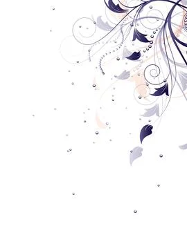 Abstract background with floral elements 스톡 일러스트