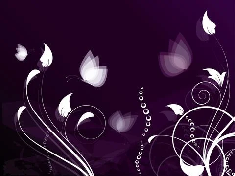 Abstract background with floral elements Illustrazione stock