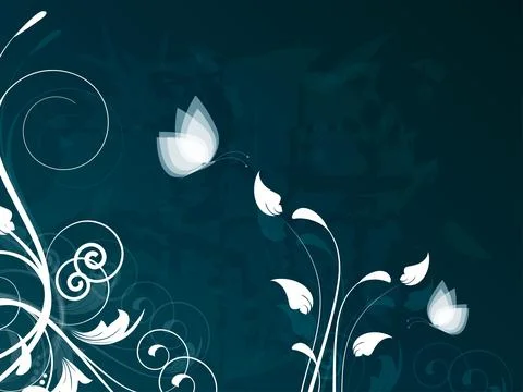 Abstract background with floral elements 스톡 일러스트
