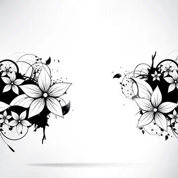Abstract background with floral elements 스톡 일러스트