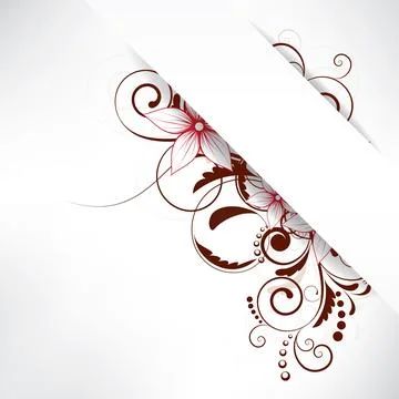 Abstract background with floral elements 스톡 일러스트