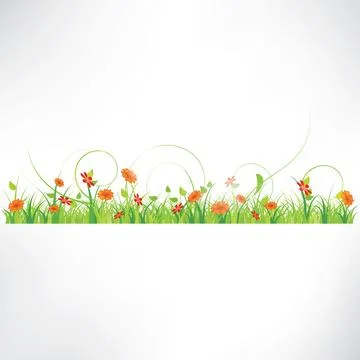Abstract background with floral elements Illustrazione stock