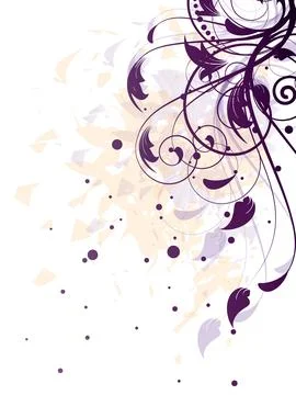 Abstract background with floral elements 스톡 일러스트