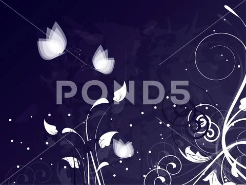 Abstract background with floral elements 스톡 일러스트