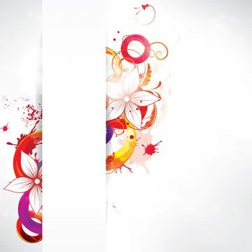 Abstract background with floral elements 스톡 일러스트