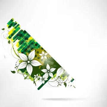 Abstract background with floral elements 스톡 일러스트
