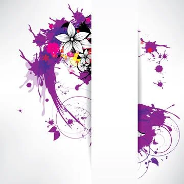 Abstract background with floral elements 스톡 일러스트