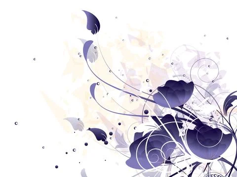 Abstract background with floral elements 스톡 일러스트