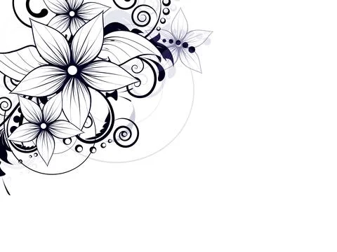 Abstract background with floral ornament elements. Abstract vector illustration Illustrazione stock