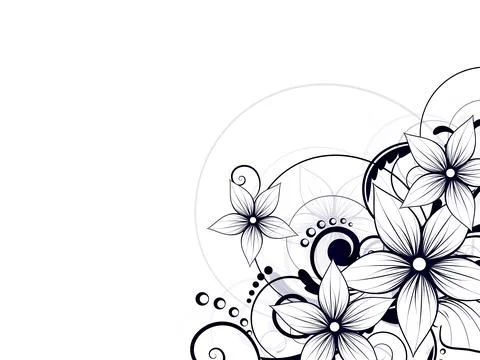 Abstract background with floral ornament elements. Abstract vector illustration Illustrazione stock