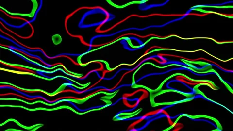 Abstract background flow of glow lines. Stock Footage 142608784