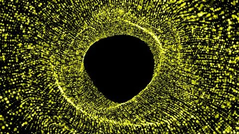 Abstract background with flow particles. Digital backdrop Illustrazione stock