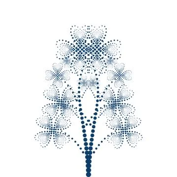 Abstract background with flower dots design. home wallpaper decoration. Stock Illustration