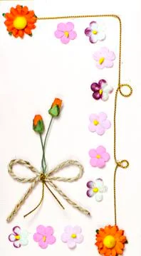 Abstract background of flowers. Close-up. Stock Photos