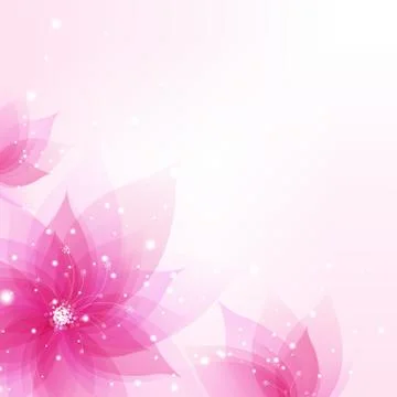 Abstract background with flowers Stock Illustration