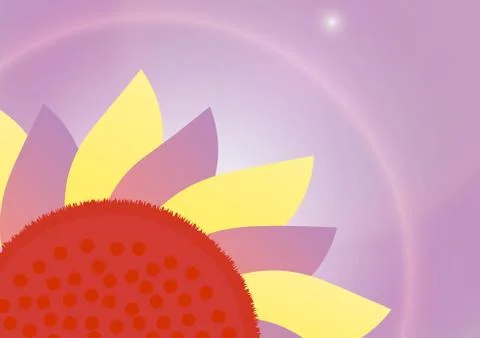 Abstract background of flowers with light behind Illustrazione stock
