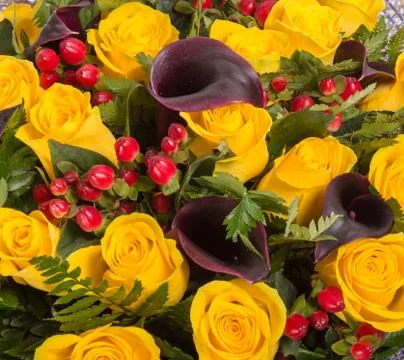 Abstract background of flowers Stock Photos