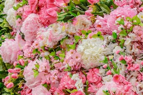 Abstract background of flowers Stock Photos