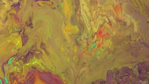 Abstract background from flowing colored liquid paints Stock Footage 170379473