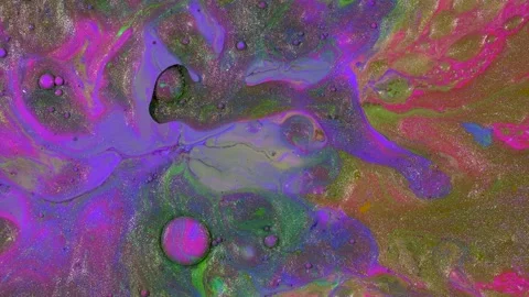 Abstract background from flowing colored liquid paints Video stock 170663685