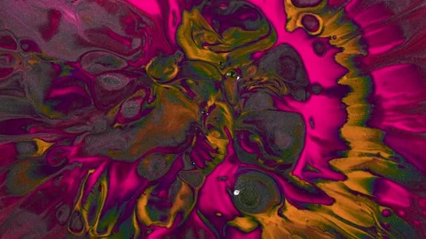 Abstract background from flowing colored liquid paints Stock Footage 220849269
