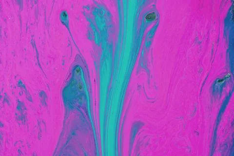 Abstract background from flowing colored liquid paints Stock Illustration