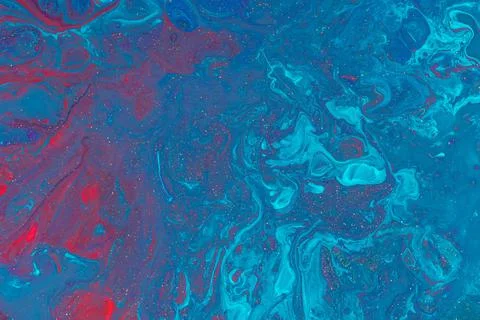 Abstract background from flowing colored liquid paints Stock Illustration
