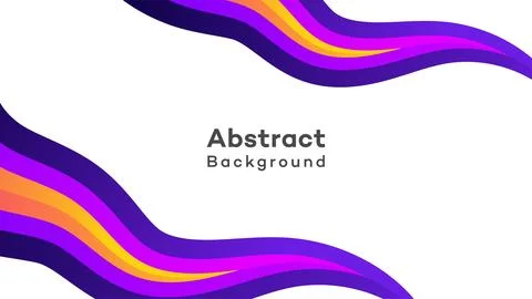 Abstract background with flowing colorful wave shapes Stock Illustration