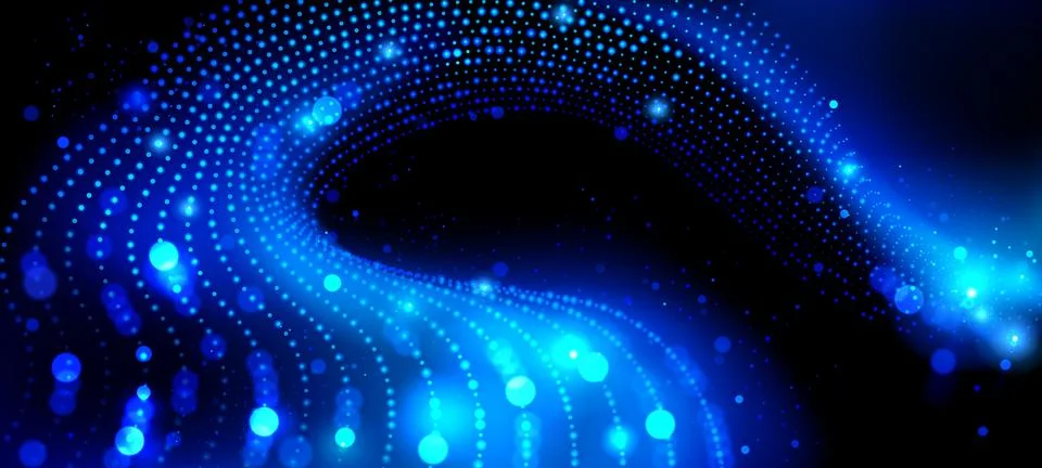Abstract background with flowing data stream Stock Illustration