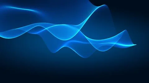Abstract background with flowing dotted wave lines Ilustración de archivo