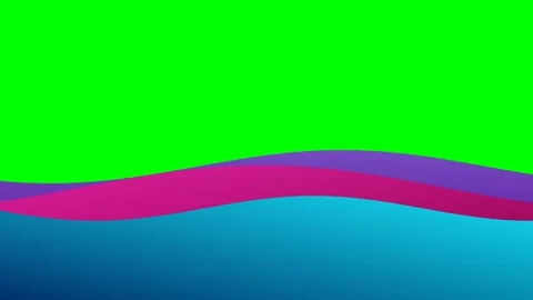 Abstract background with flowing layers of purple pink and blue waves Stock Footage 340264851