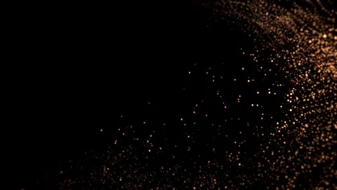 Abstract background with flowing light particles - seamless looping (4K) Stock Footage 126041735