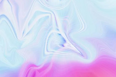 Abstract background with flowing light trails in soft pastel blue and pink Stock Illustration