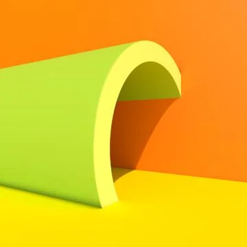 Abstract background with flowing lines. Architecture backdrop. Stock Illustration