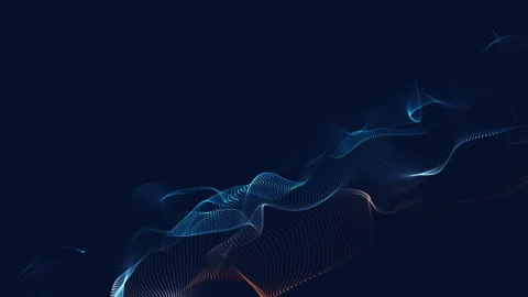 Abstract background with flowing particles Stock Footage 254188651