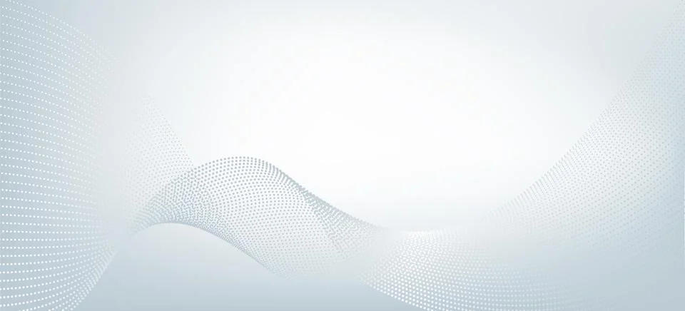 Abstract background with flowing particles. Stock Illustration